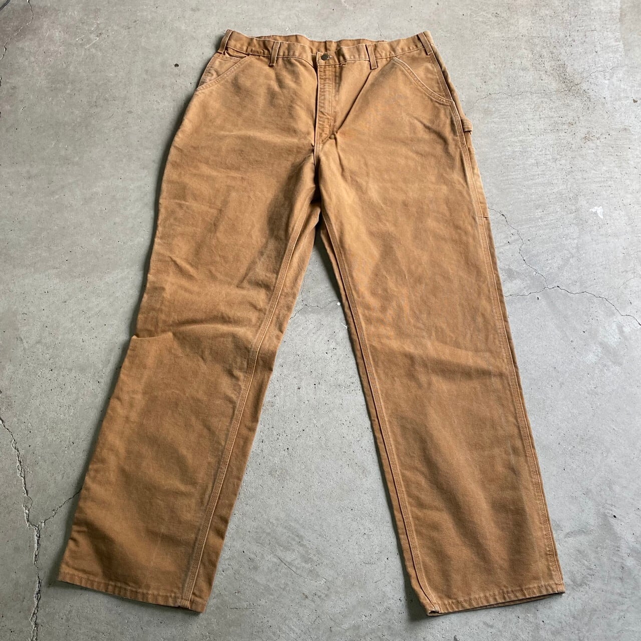 ビックサイズ 90年代 Usa製 Carhartt カーハート ダック地 ペインターパンツ ワークパンツ メンズw40 古着 キャメルブラウン 茶色 90s ヴィンテージ ビンテージ 大きいサイズ ロングパンツ Sa24 Cave 古着屋 公式 古着通販サイト
