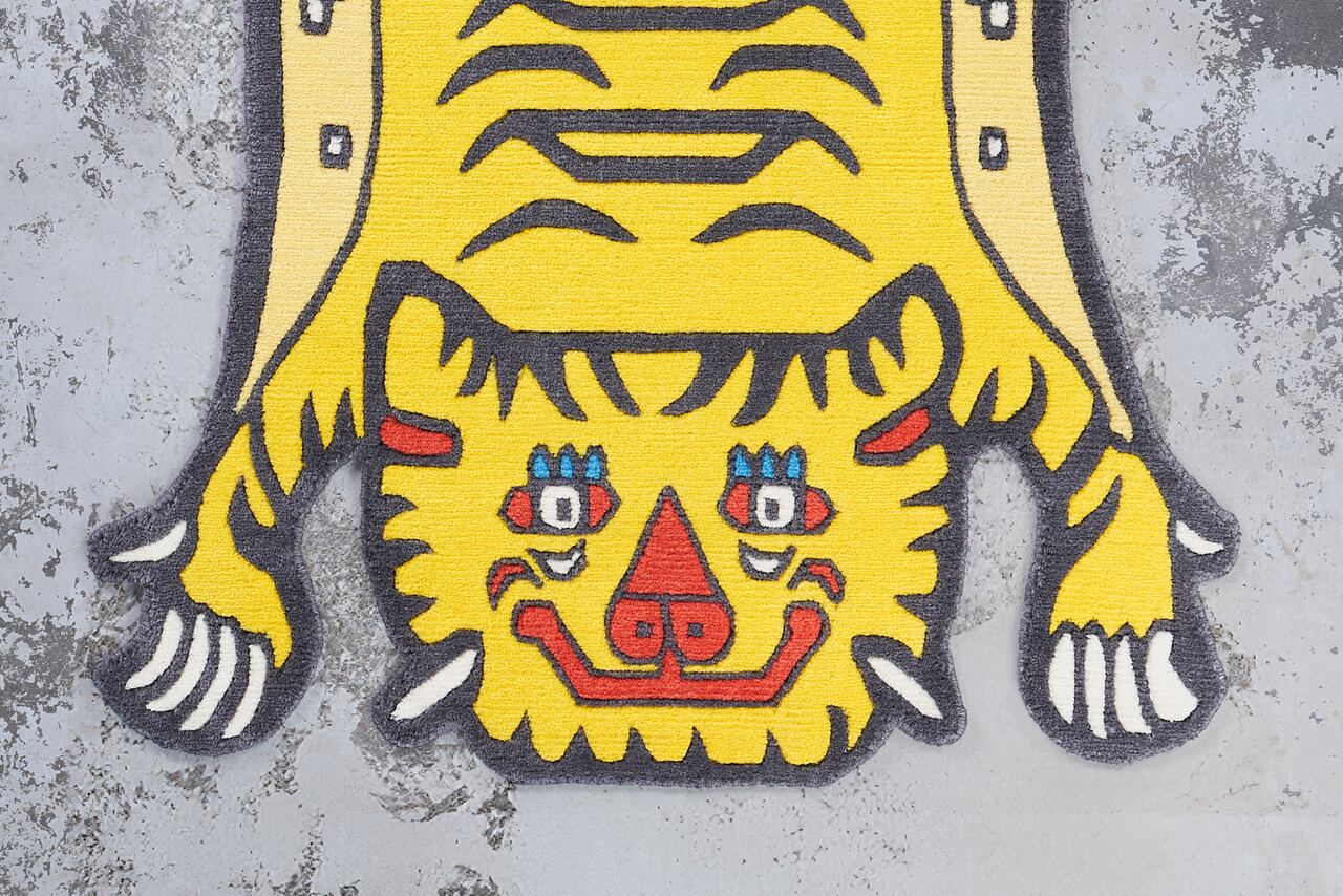 Tibetan Tiger Rug 《Sサイズ•ウール・オリジナル5・yellow 598