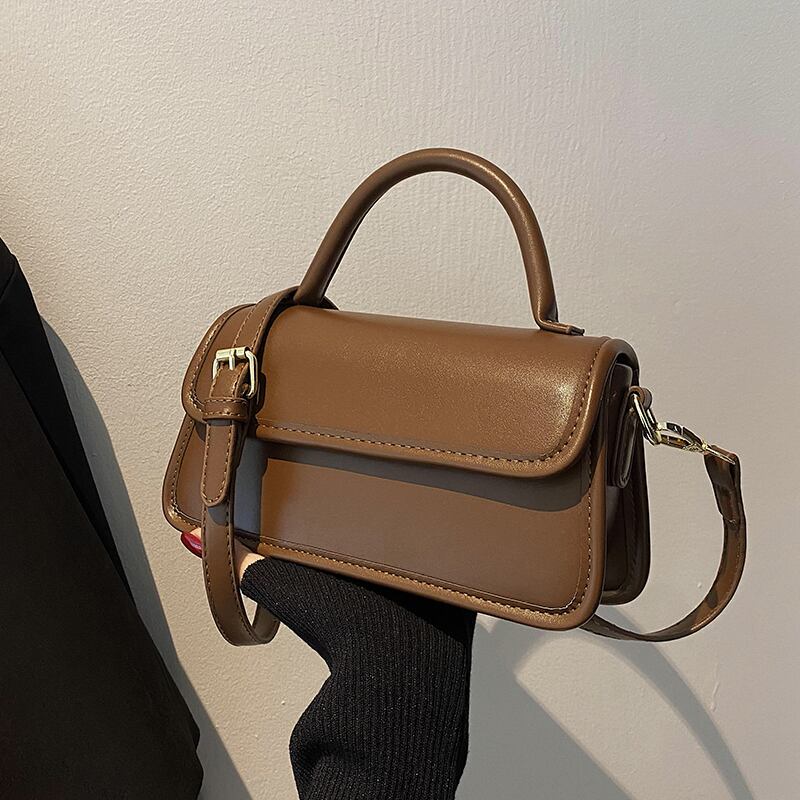 オータムスタンダード レトロ 秋物 スクウェア メッセンジャーバッグ 手作りハンドバック17618206424