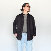 INTÉRIM /(インテリム)レーヨンリネンオックス⽣地を使用したシャツジャケット
