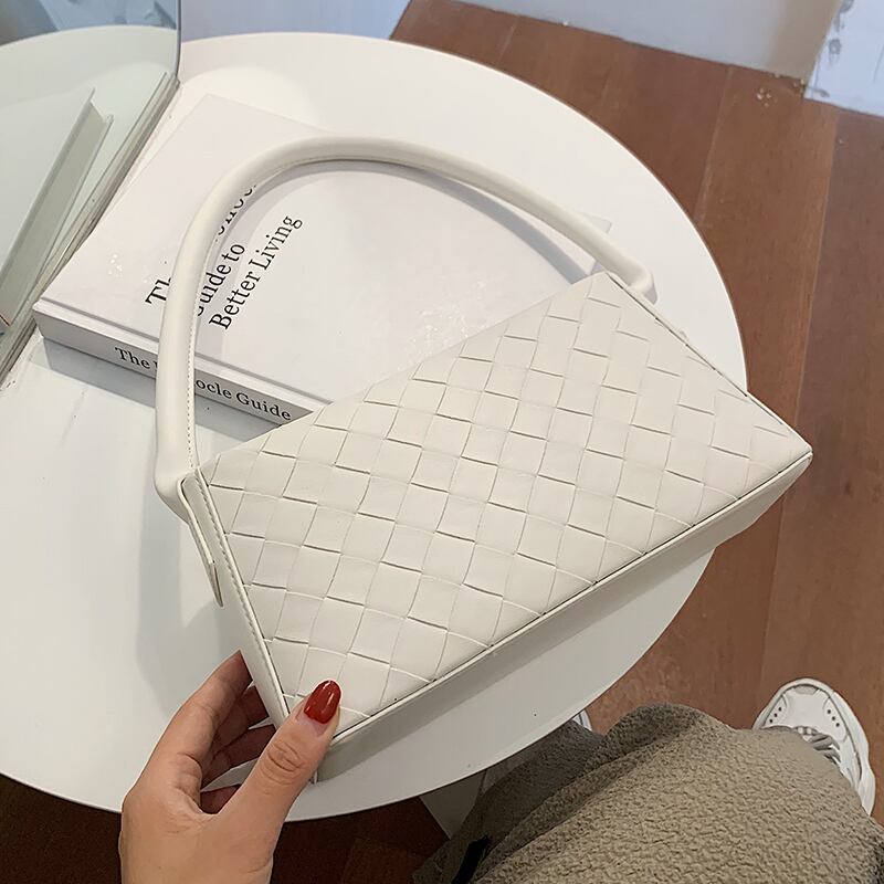 シンプルなレディースワンショルダースモールバッグレディースバッグ2020人気の新しい流行のファッションオールマッチアンダーアームバッグネットレッドハンドバッグ 手作りハンドバック57858964142