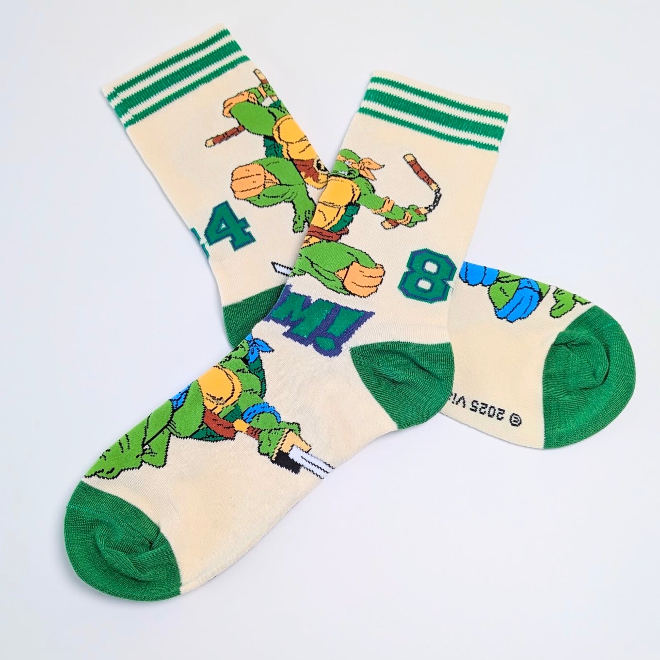 ♧【 crew socks / クルーソックス 】Teenage Mutant Ninja Turtles ( タートルズ )  / 靴下 / ソックス〚アメリカン雑貨 アメトイ〛