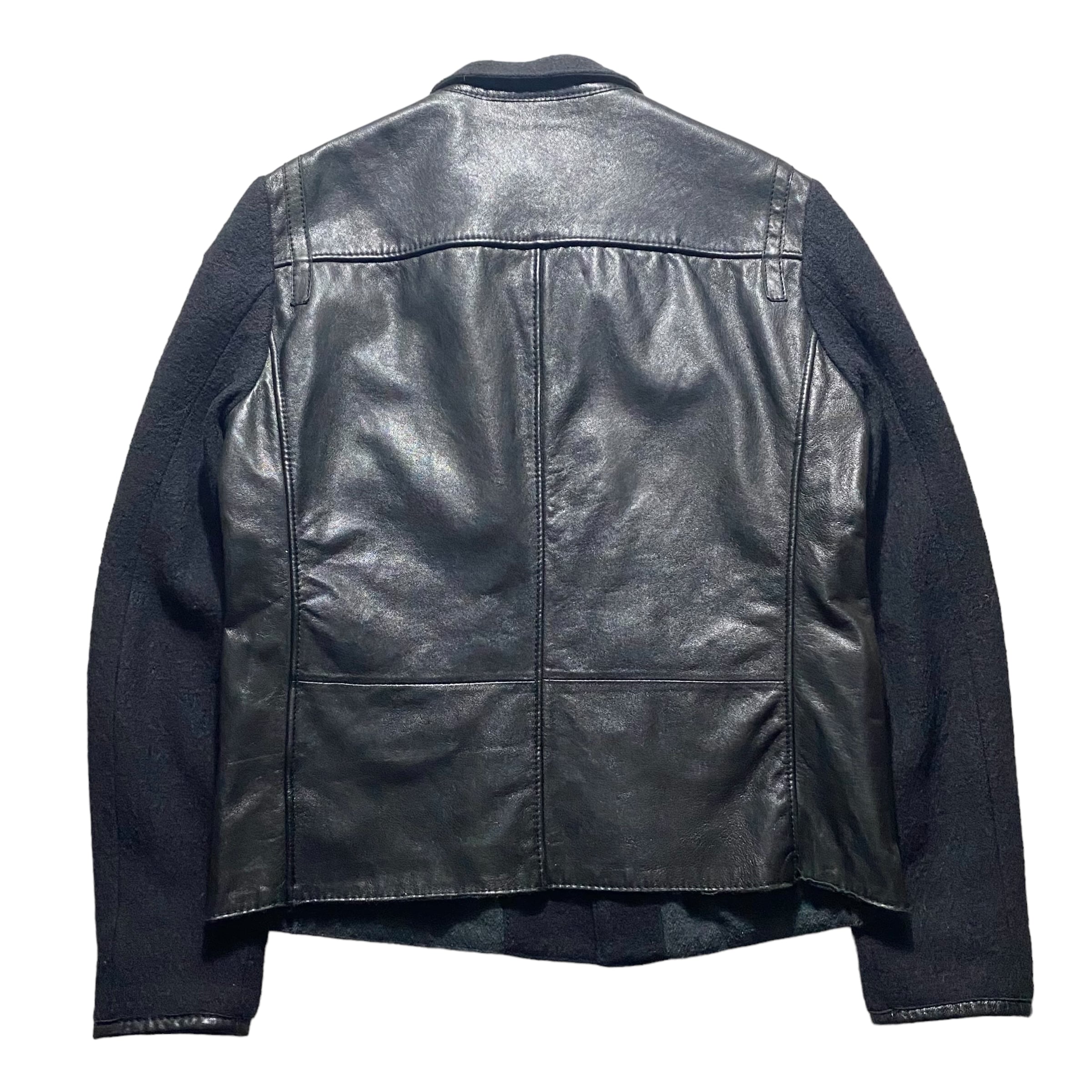 ARMANI JEANS sleeve switching riders jacket | NOIR ONLINE