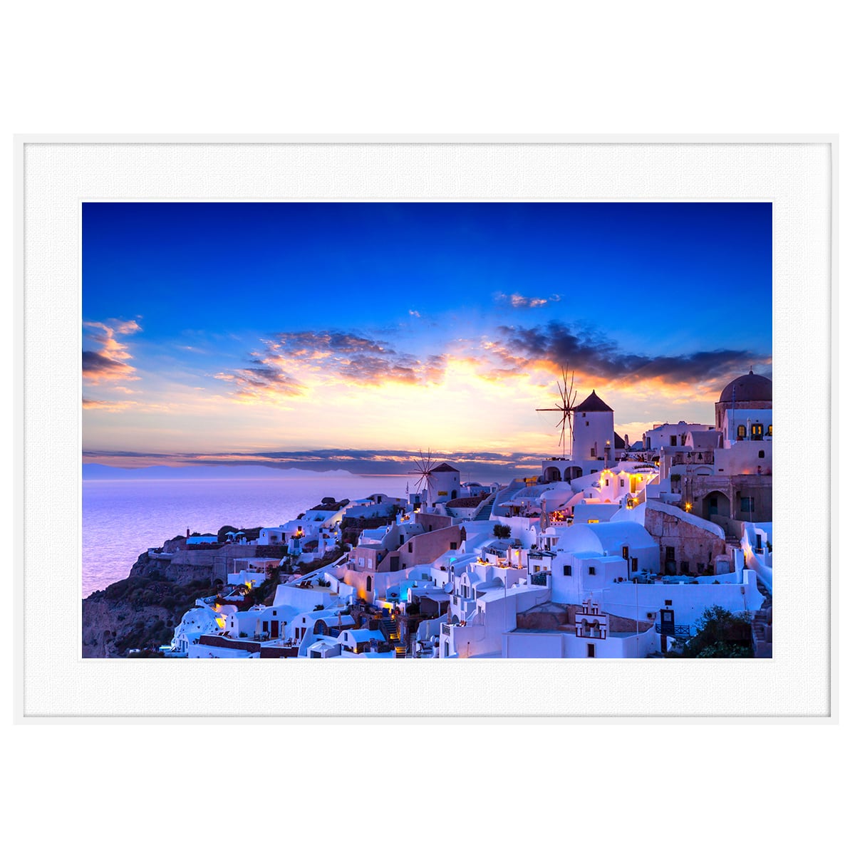 ギリシャ 風景写真 サントリーニ島 世界最も美しいイアの夕日
