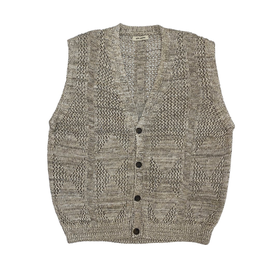 Mサイズ ラスト1点【VAINL ARCHIVE】JEFF-VEST(BEIGE)〈国内送料無料〉 | STORY powered by BASE Mサイズ ラスト1点【VAINL ARCHIVE】JEFF-VEST(BEIGE)〈国内送料無料〉 | STORY powered by BASE