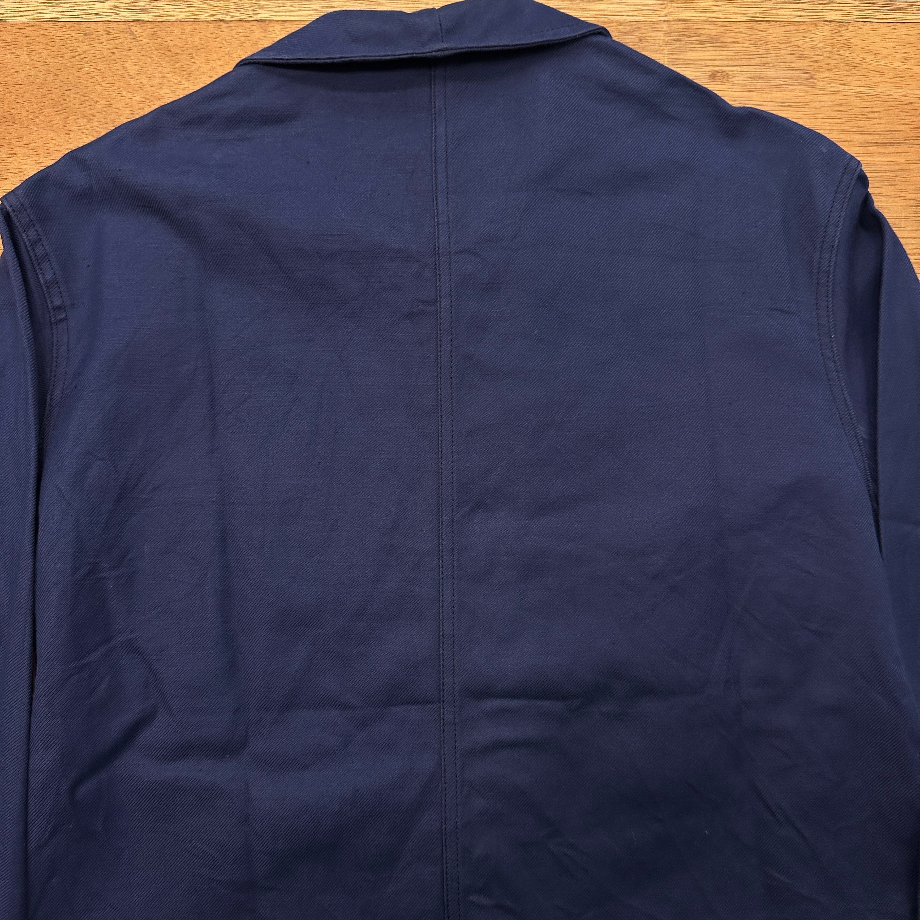 50S ADOLPHE LAFONT V-POCKET BLUE COTTON TWILL WORK JACKET ⑧