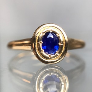 LM6998 K18ブルーサファイアリング