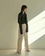 DU240523 mesh knit cardigan shirt【残り僅か】