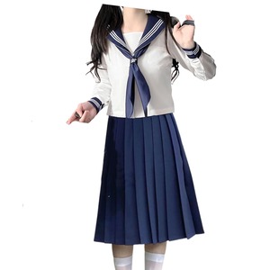 【努力特価】[FARFADET] セーラー服 コスプレ ダンス パフォーマンス 新しい 学校 コスチューム 上下 3点 セット JK 制服