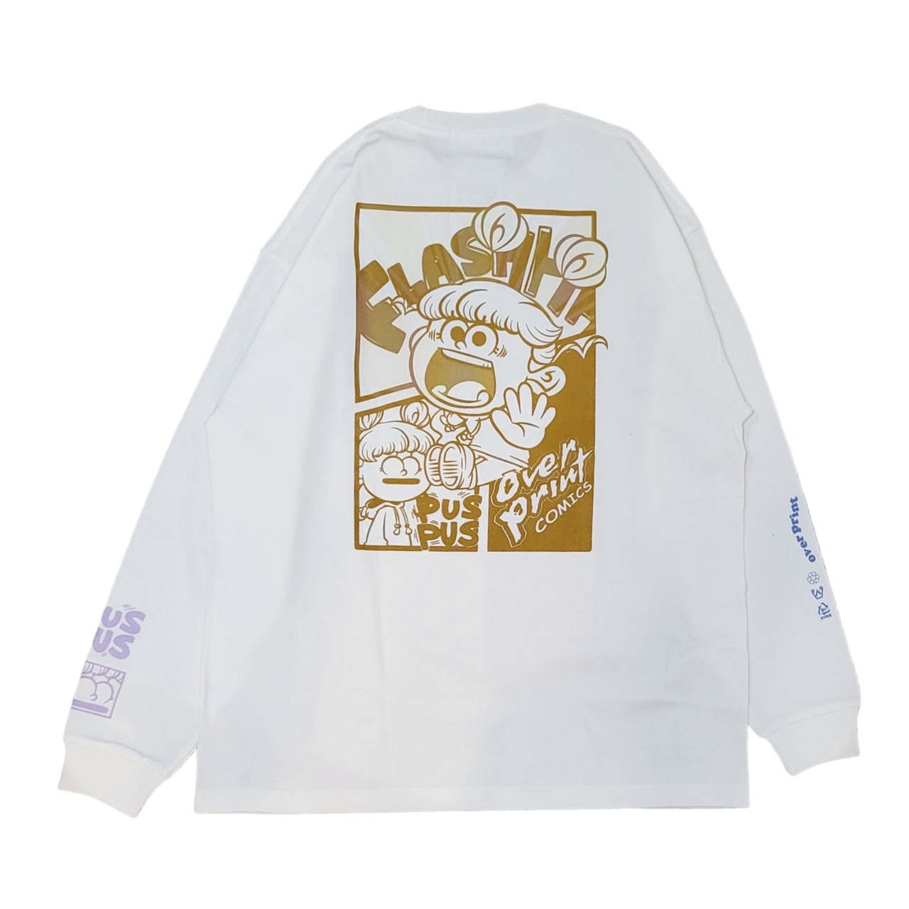 【over print】COMICS LS Tee