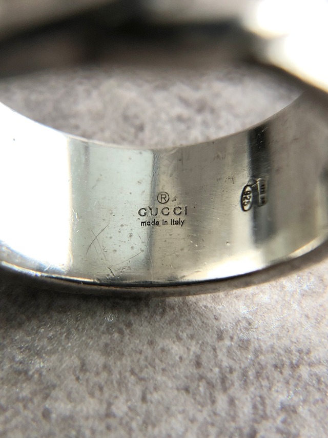 GUCCI グッチ 指輪 20号 シルバー インターロッキングG 925 リング vintage ヴィンテージ オールド bcb788