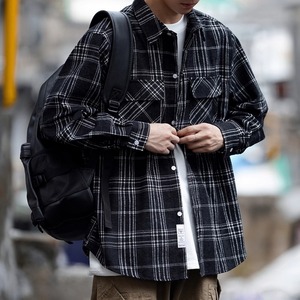 Check Pattern Double Pocket Shirt [2202]