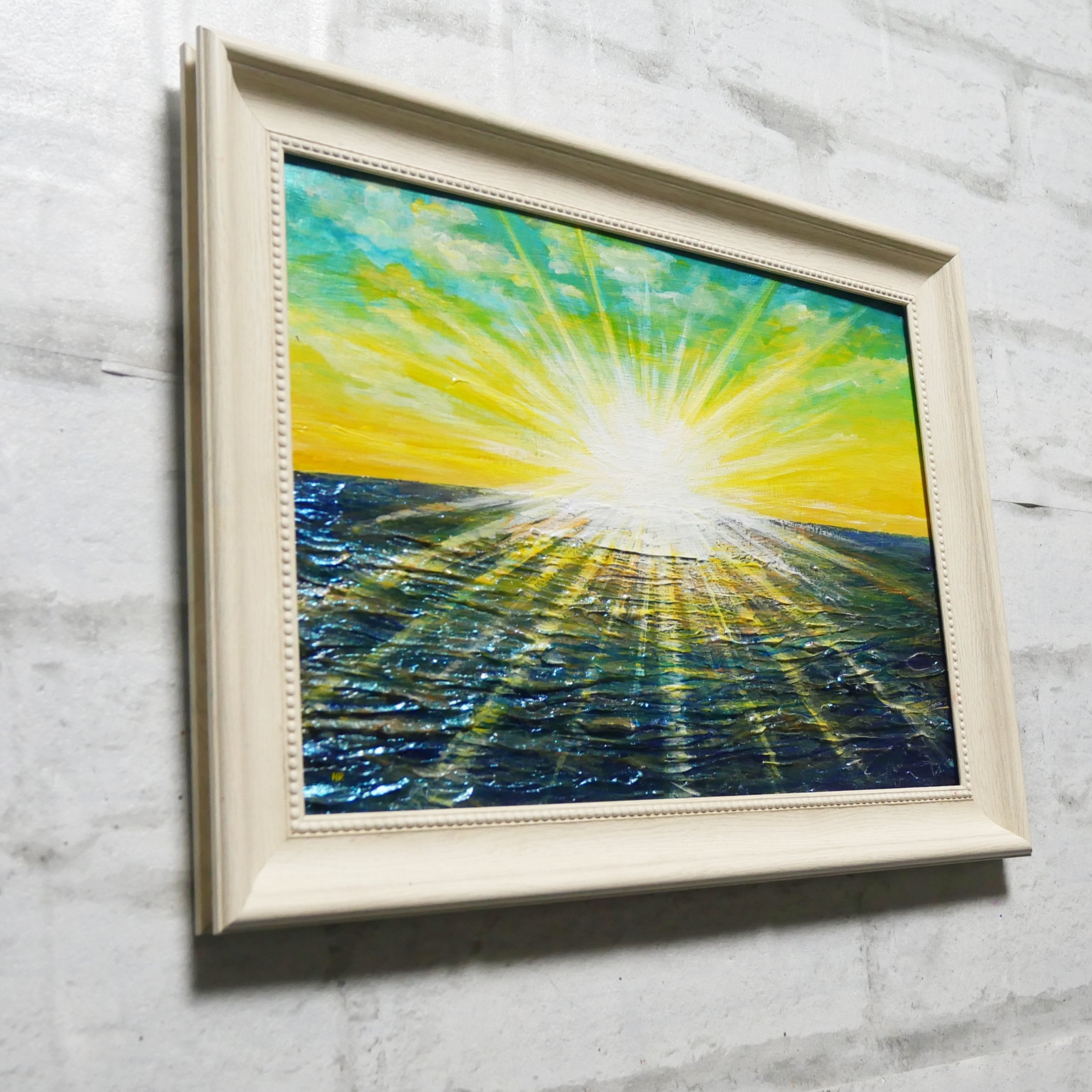 油絵 油彩 油彩画 絵 絵画 【希望の朝】 | HIROSHI1990