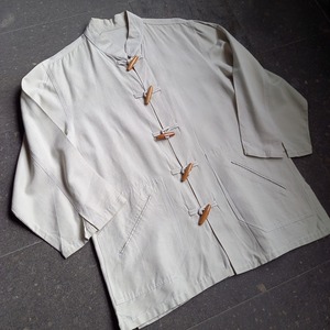 リネン？ チャイナ風ジャケット used [102108]