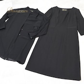 フォーマル 礼服 SOIR 東京ソワール 2点セット 喪服 ワンピース カーディガン 11号 黒 無地 ブラック レディース ブラック系 フォーマルドレス お葬式 カジュアル 単色 シンプル レディースウェア 上品