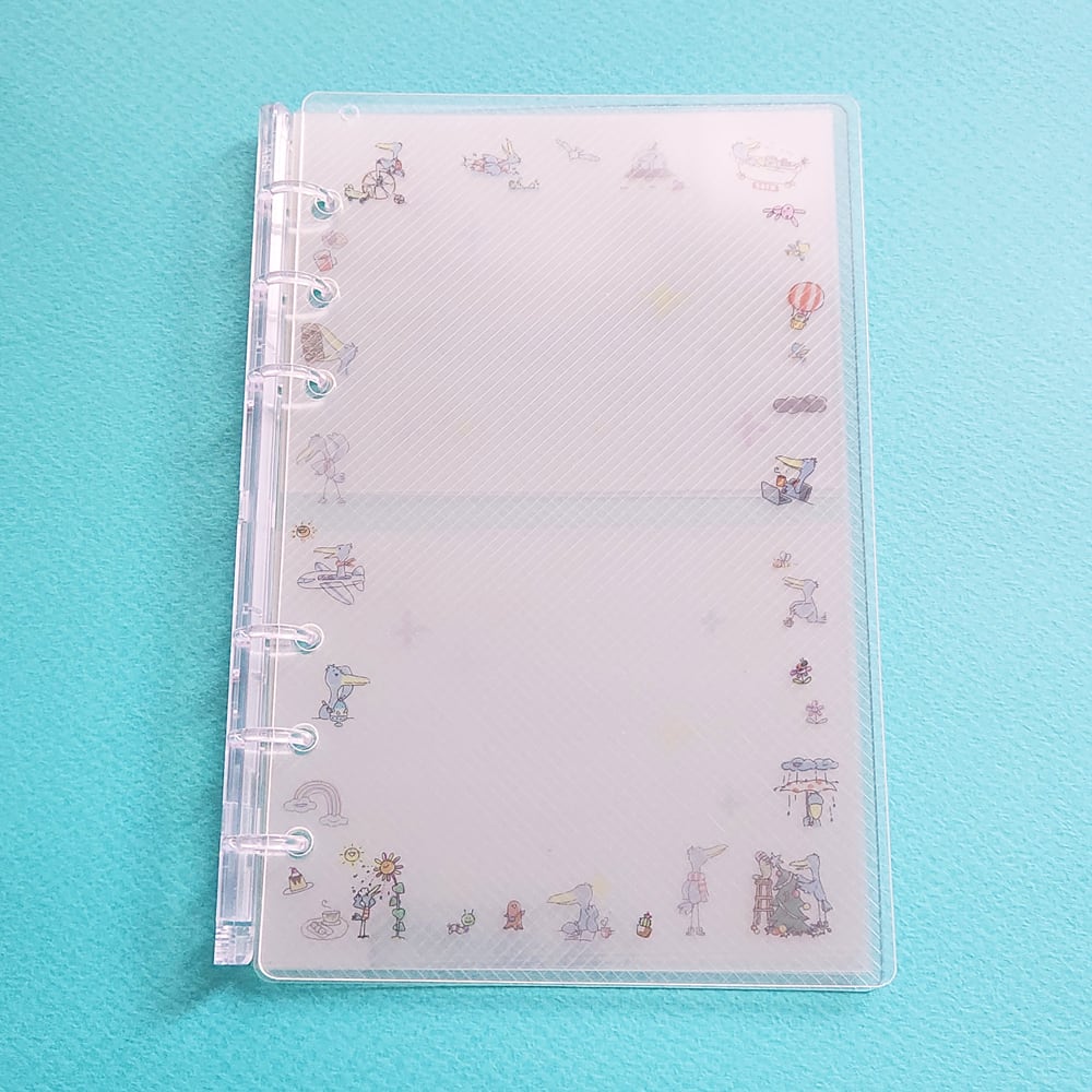 シール帳【手帳サイズ】6穴 はしもん