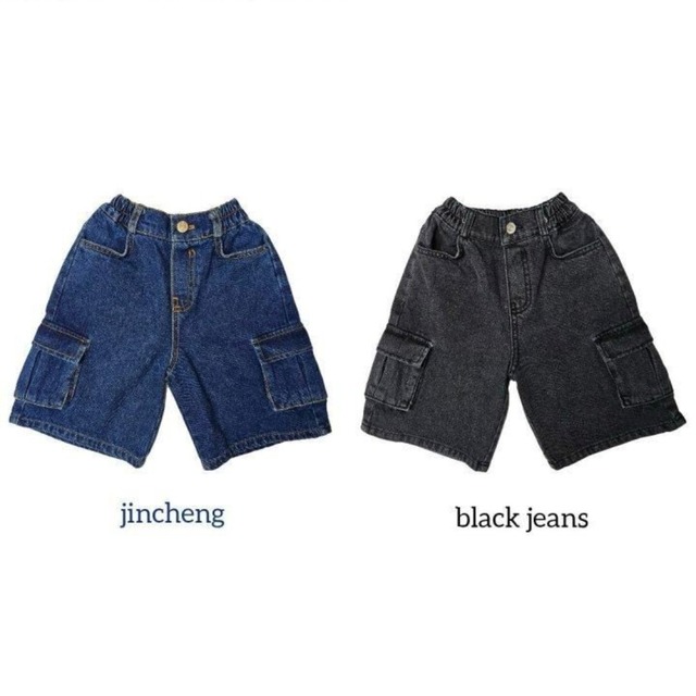 《送料無料》予約:カーゴデニムパンツ【BYMIMI】※ジュニアサイズ