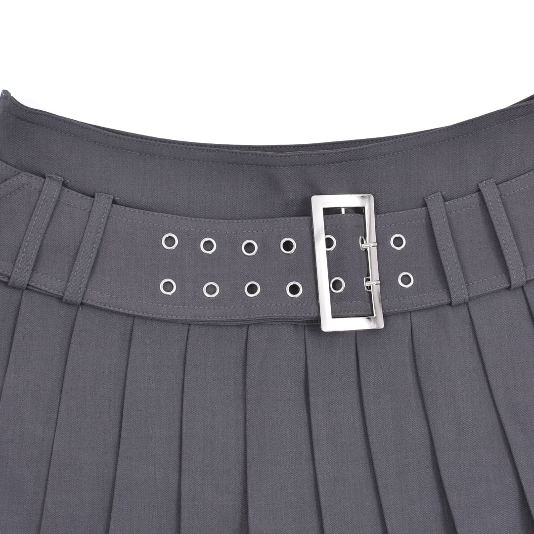 sculptor ローライズスカート　チャコール SCULPTOR（スカルプター）の「Peekaboo Lowrise Skort/ピカブ