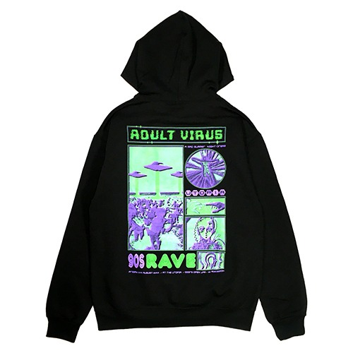 AV「 Rave@utopia 」Hoodie BK