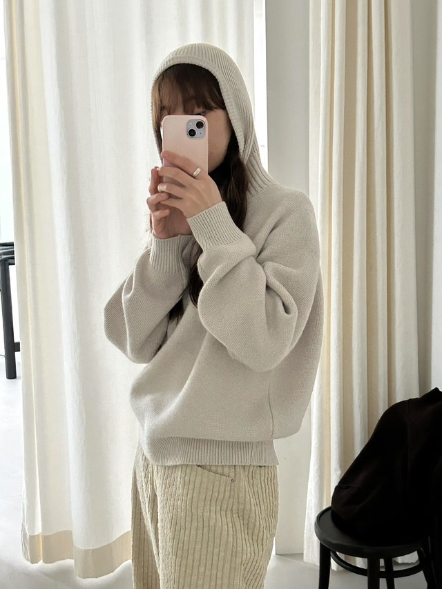 (予約) LIFFEY / Balaclava knit 2color