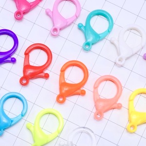 #D480-2【10個セット】プラスチック カニカンS　ミックスカラー