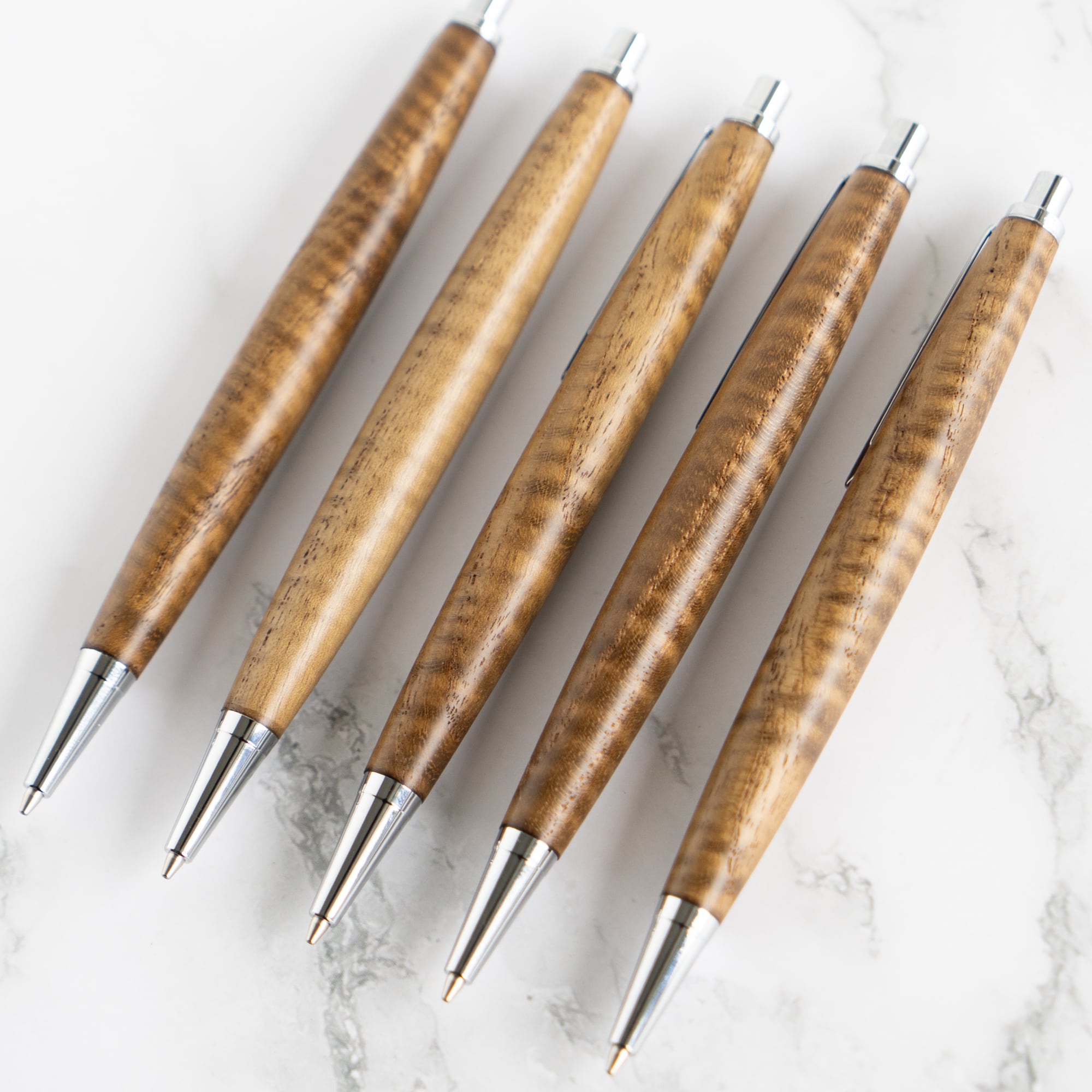 杢軸シャーペン】きはだ（黄檗） 「縮み杢」極上 / 0.5mmシャープ