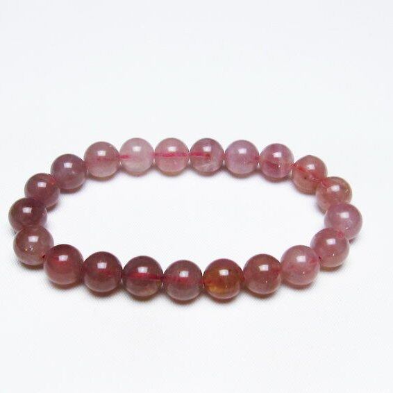ローズクォーツ ブレスレット 9mm 一点物 メール便可 [M便 1/10] 111-36826