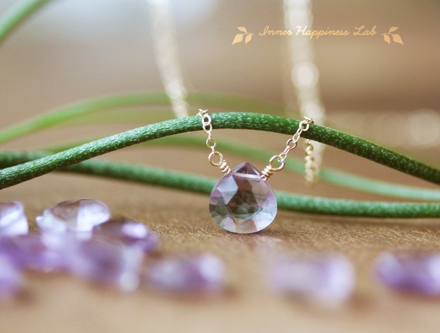 14KGF/ ピンクアメジストのネックレス