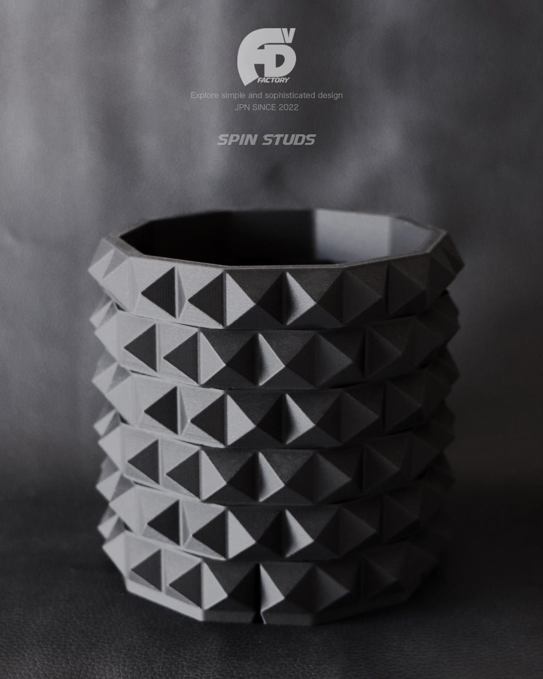 Adv-001-2 Spin studs Pot (90×85) Adv-025 Spin studs wide Pot (120