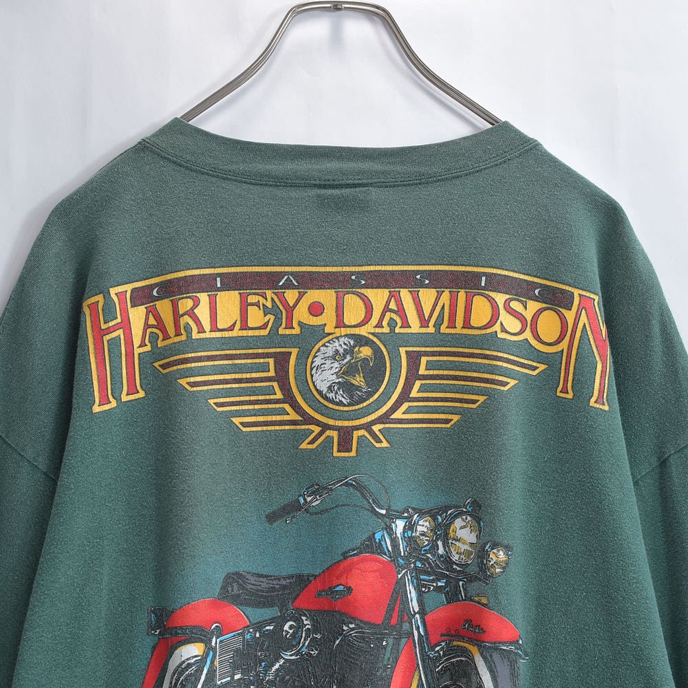 90s アメリカ製 HARLEY DAVIDSON 1965 Electra Glide バックプリント