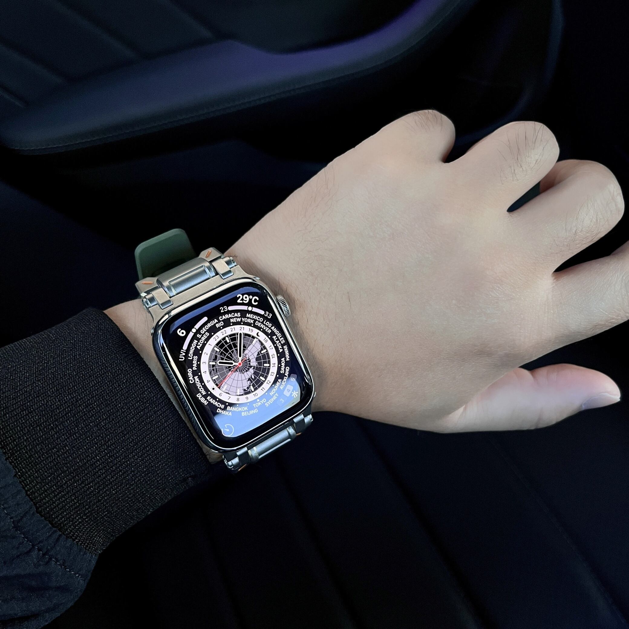 ステンレスTPUバンド】B015 42/44/45/46/49mmサイズ限定！アップル
