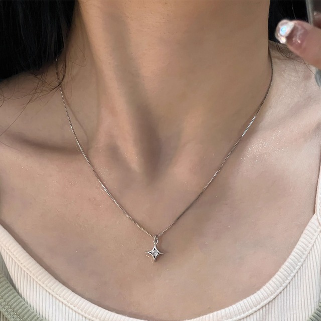 ダイヤカットシンボルネックレス