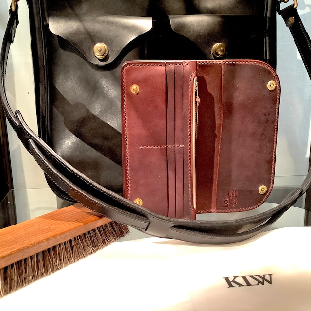 KLW Kyotani Leather Works LW-03-BGD-BRI Tracker Wallet（高級ブライドルレザー） Long Wallet hand sewing