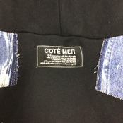 Remake Hoodie black×Denim【hoodie05】