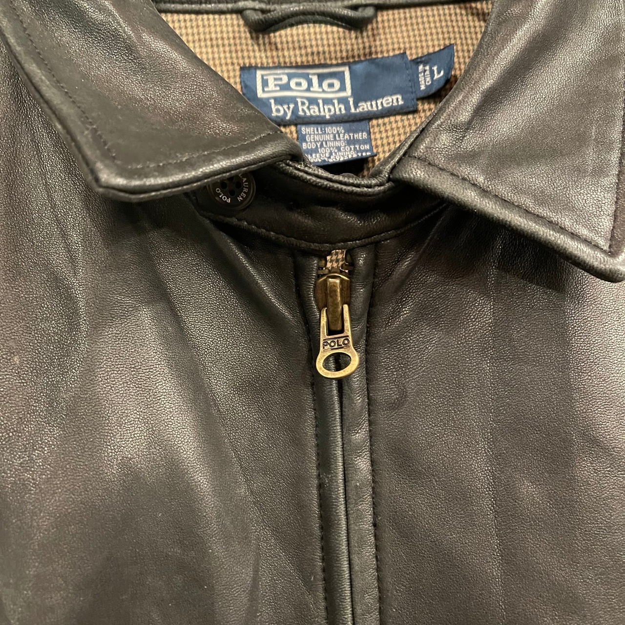 90s Polo By Ralph Lauren Leather Jacket | VOSTOK