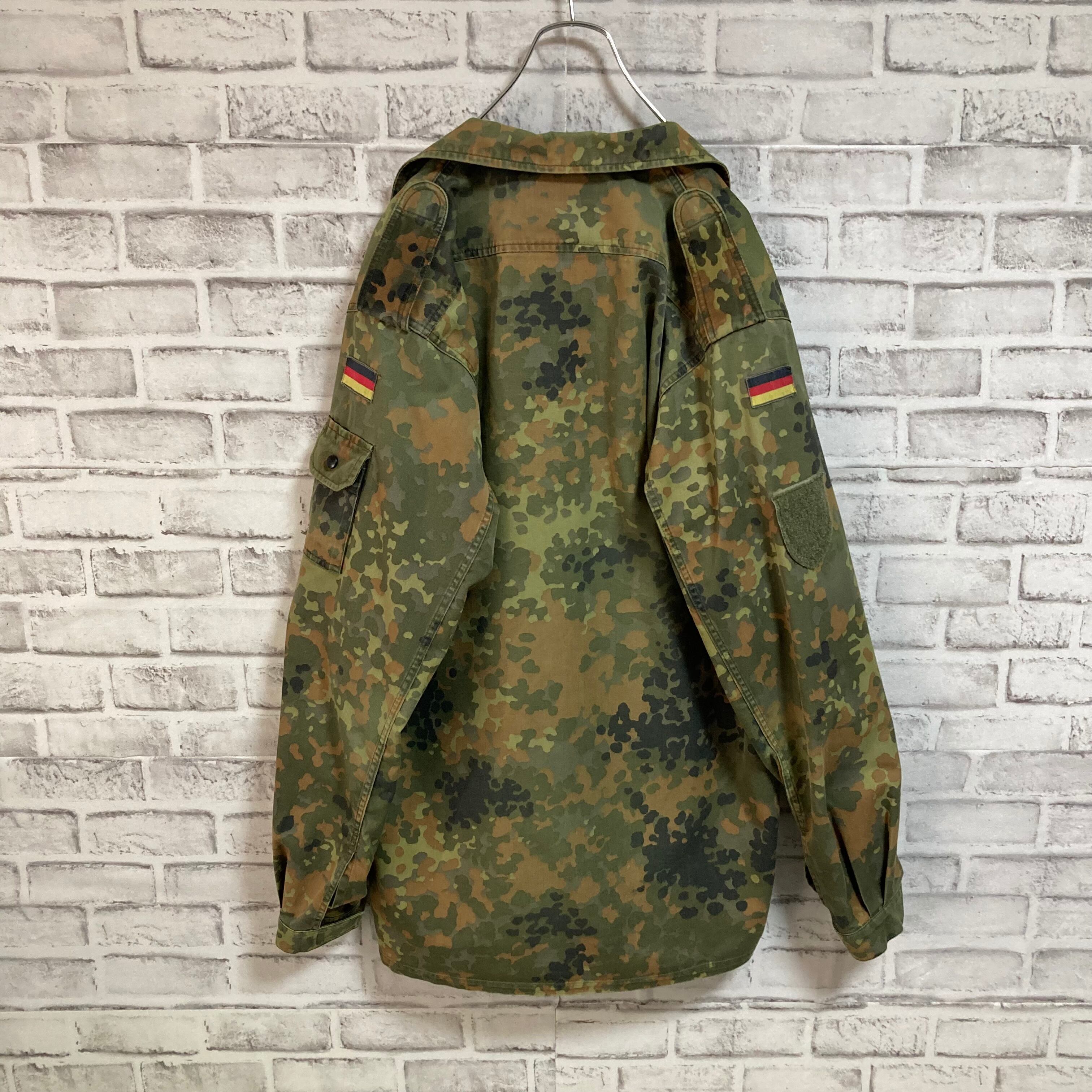 German Military Flecktarn Camo ShirtJacket L/S L相当 ドイツ軍