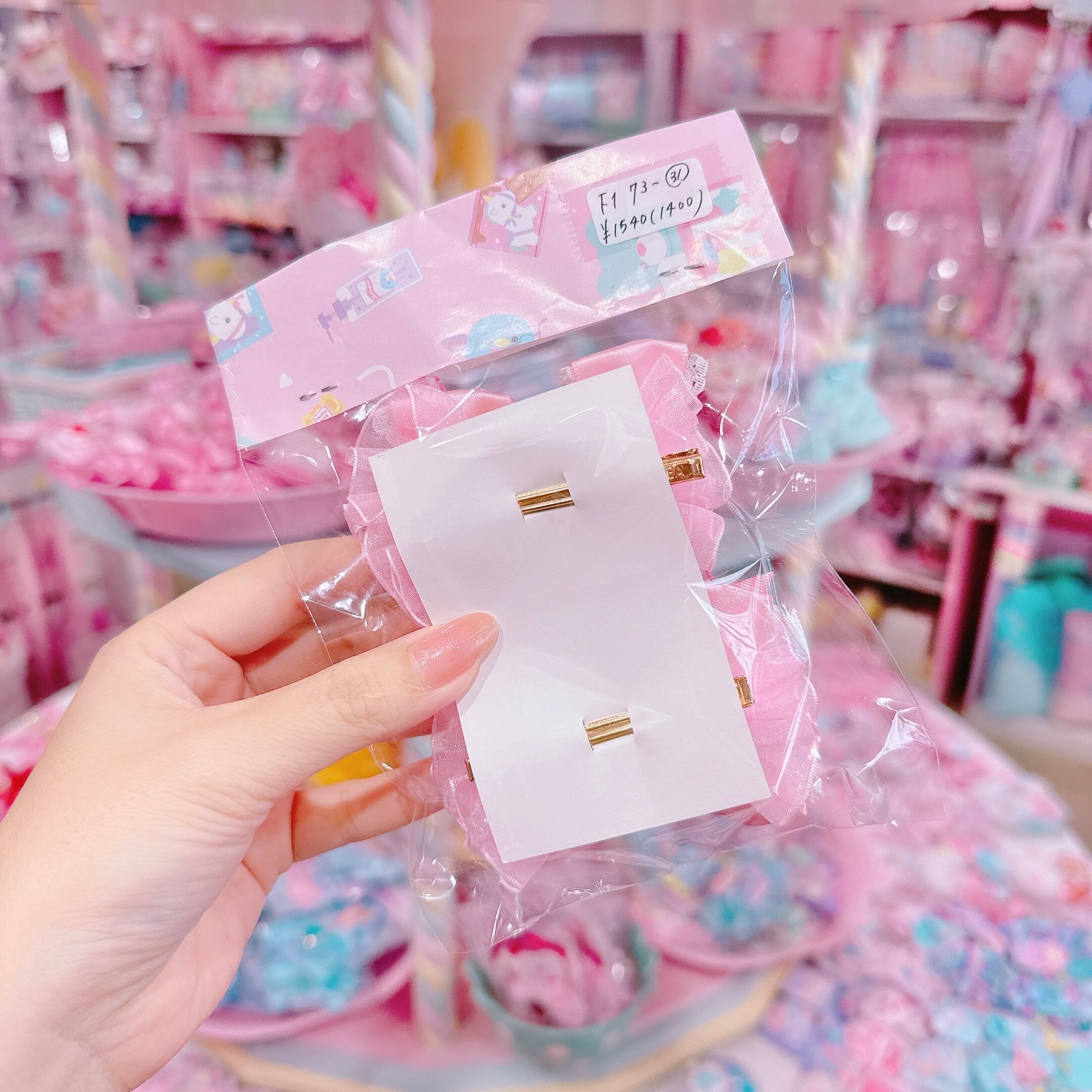 【F1】73-31ツインキャンディヘアクリップ