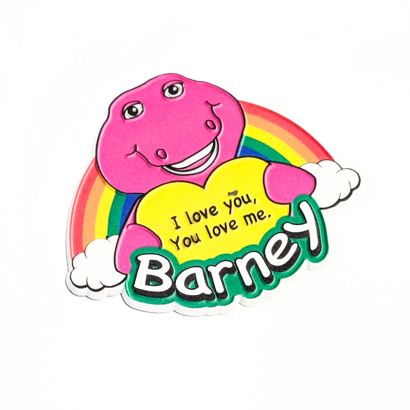 Barney バーニー　ぬいぐるみ　マスコット　マグネット 再入荷！【 Barney （ バーニー ） 】 Rubber Magnet ラバーマグネット