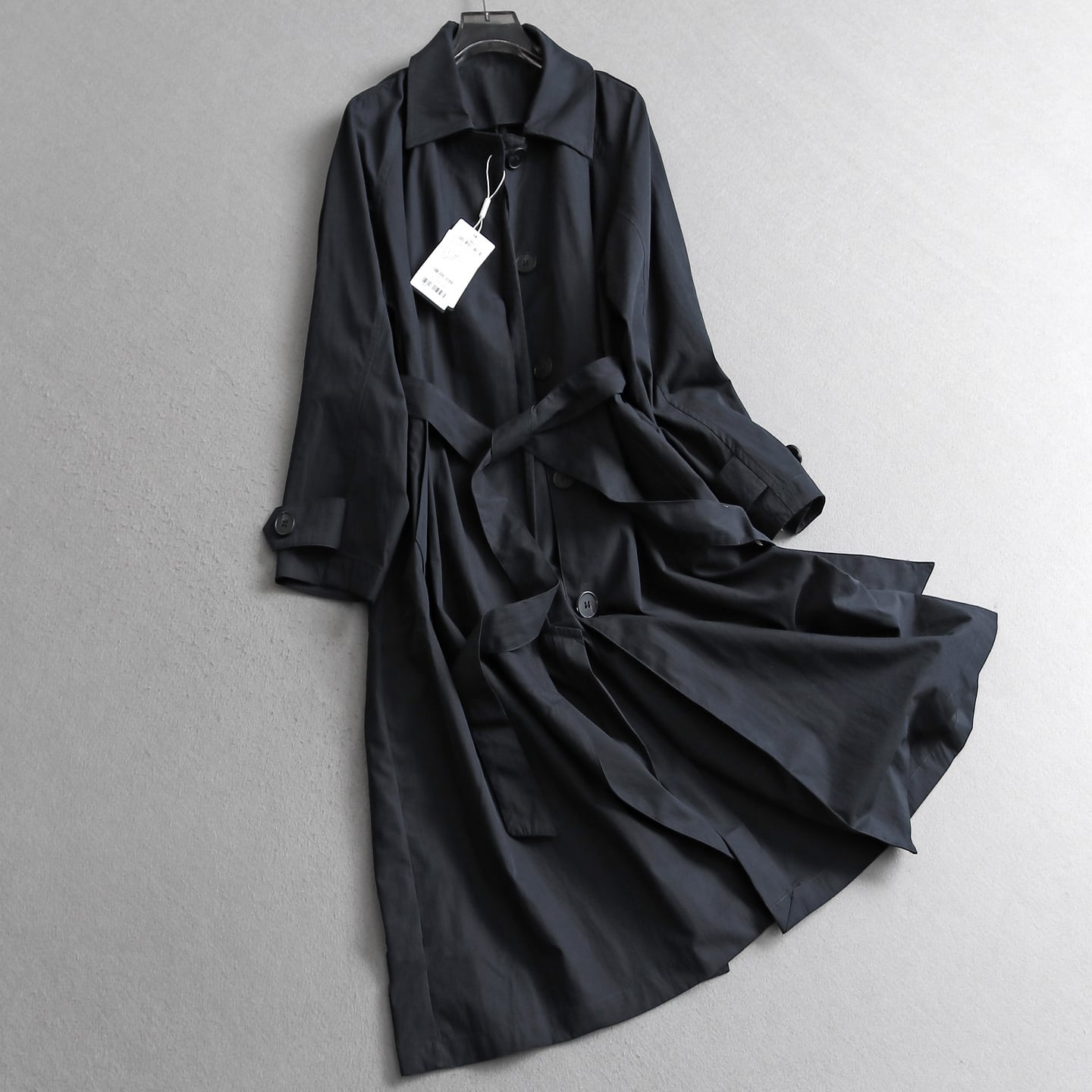 Classic Belted Long Trench Coat OT0140