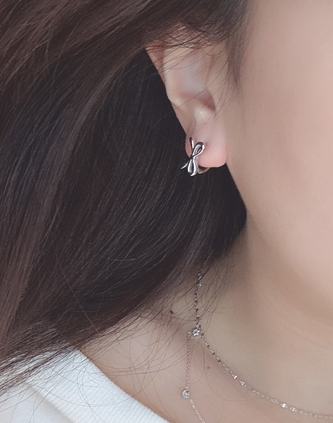 リボンフープピアス [280] | SASSY ANGEL