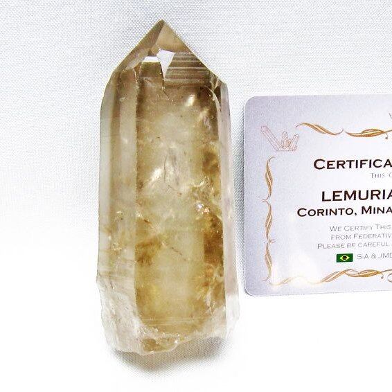 レムリアンシード スモーキークォーツ 原石 ブラジル ミナスジェライス州 コリント産 一点物 171-7361