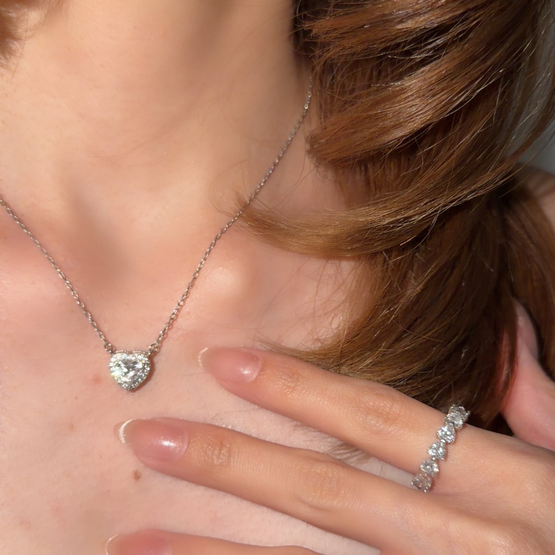 ハートシェイプPendant チェーン付き Silver925 ハートシェイプネックレス | milcy（ミルシー） 大人フェミニン