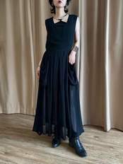 MADE IN ITALY black sheer dress-5138-7