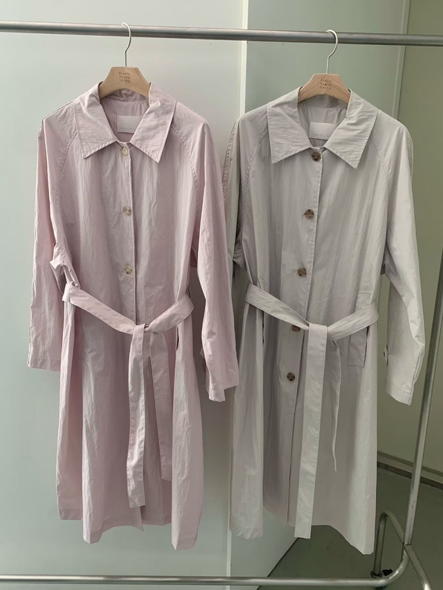 (予約) pretty young thing / Rustling long trench coat 2color