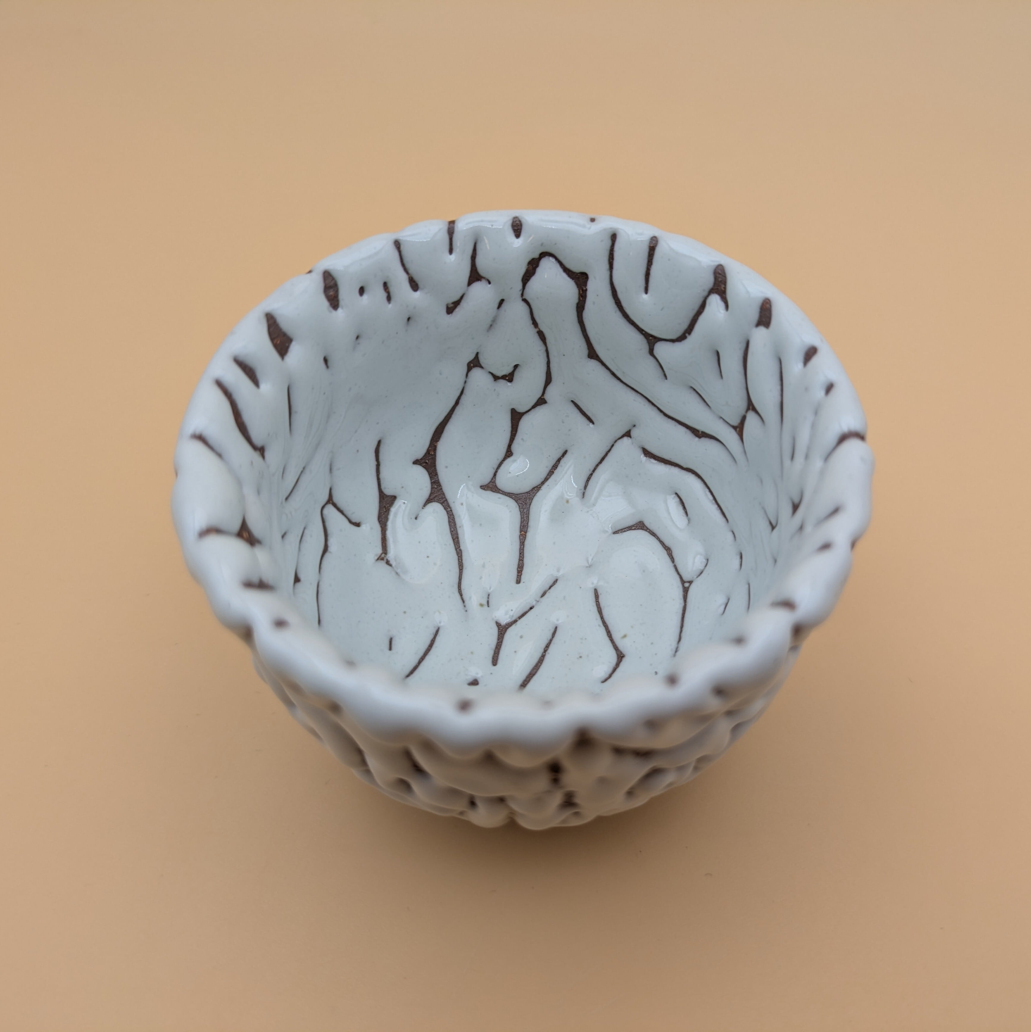 ぐい呑み 萩焼（白・全面鬼萩06） | うつわや 虎の子