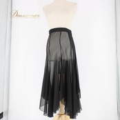 社交ダンス 衣装 スタンダード スカート 巻きスカート ラップスカート オーバースカート レッスンウェア Leirena レイリーナ ブラック系 黒 スカート レディース ダンス衣装 透け感 伸縮性 マジックテープ調整 おしゃれ モノトーン 講座用 発表会 おすすめ 上品 ラグジュアリー フェミニン お揃い 体型カバー かっこいい