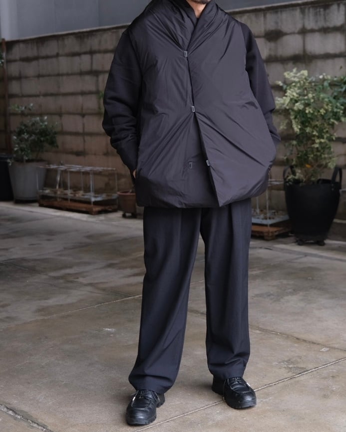 TEATORA” ROOMKEY VEST EVAPOD BLACK” | Lapel online store