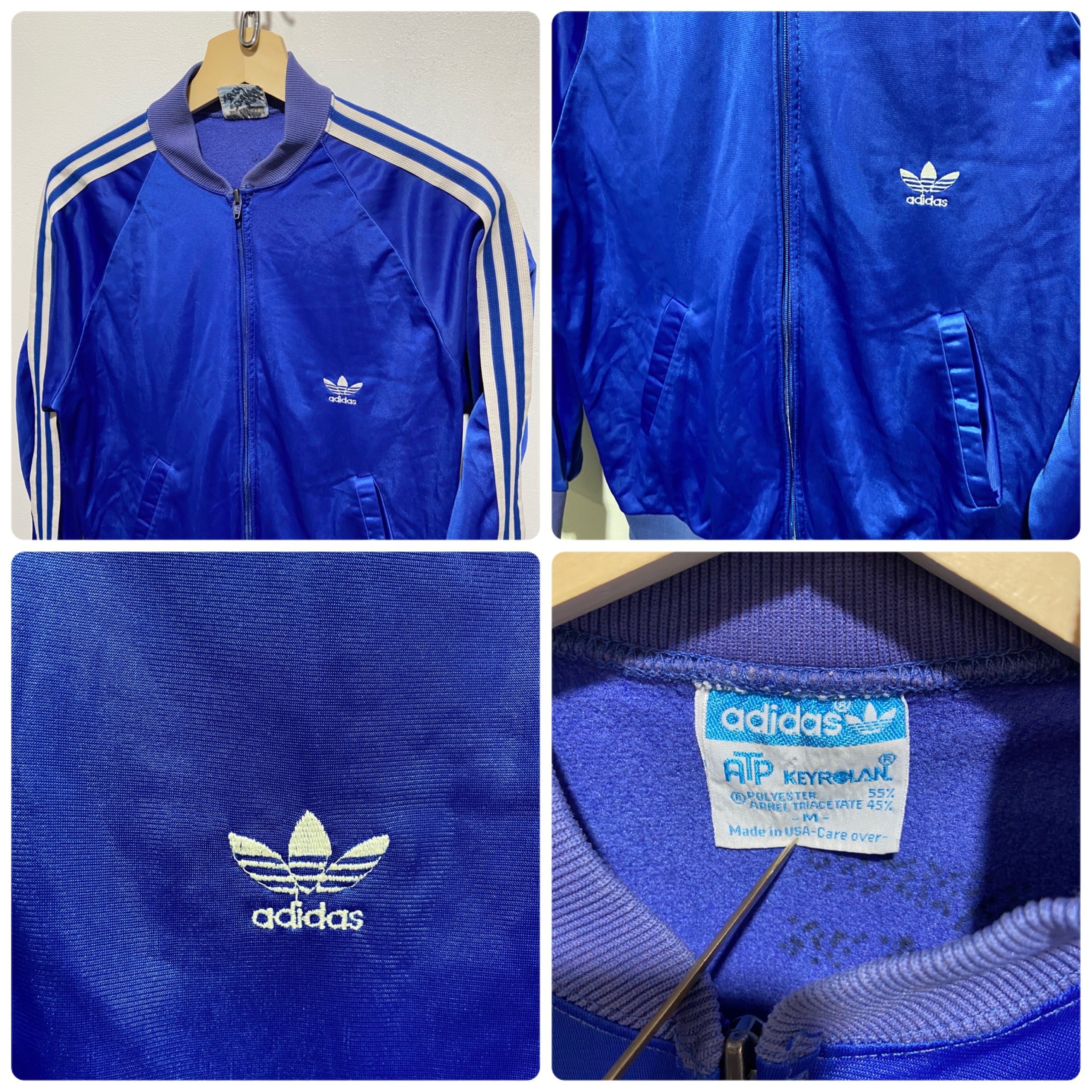 『送料無料』adidas ATP ジャージセットアップ　80s USA製　青　ビンテージ | 古着屋 Uan powered by BASE