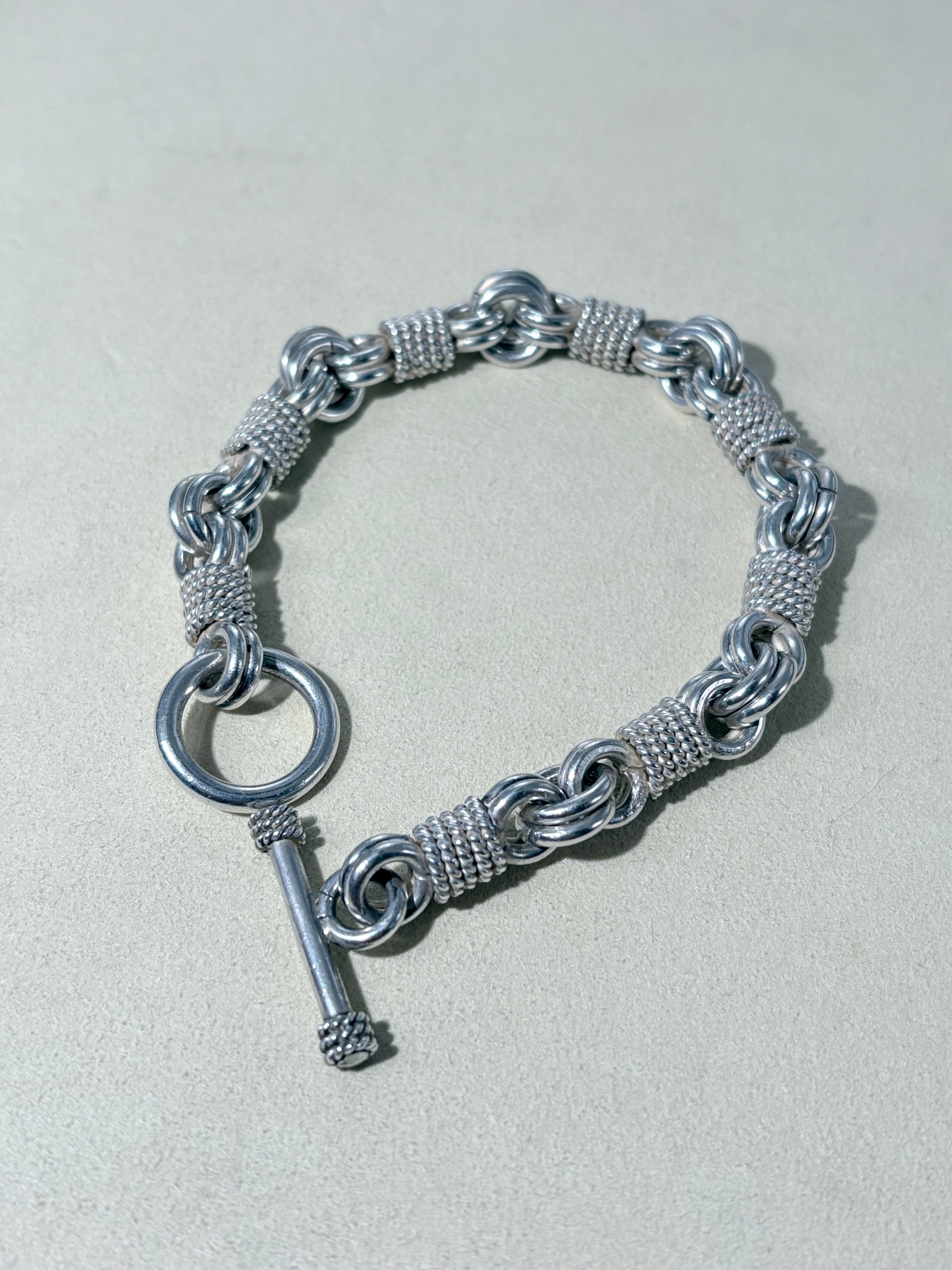 FLAT LINK CHAIN MANTEL BRACELET -SILVER925- マンテルブレスレット