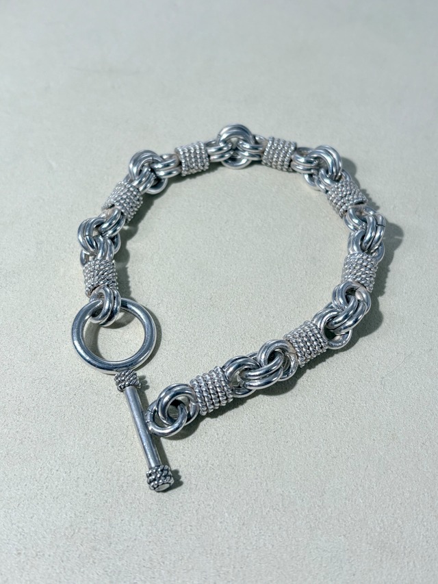 Twist Rope Accent Anchor Chain Bracelet  -Mexico-